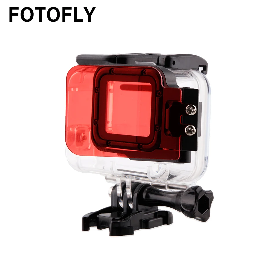 Фильтр для экшн-камеры FOTOFLY Hero7 красные фильтры на водонепроницаемый чехол GoPro Hero 5