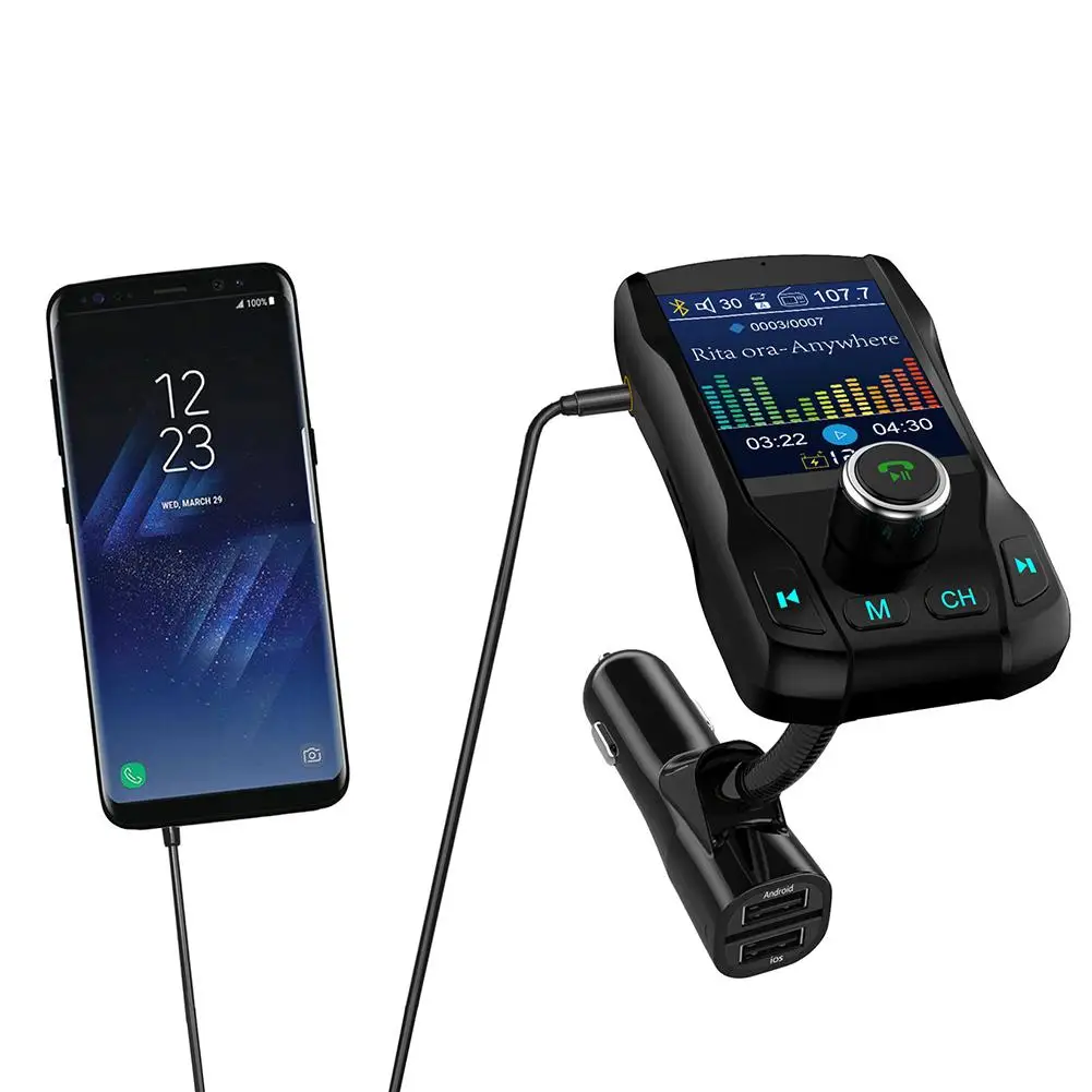 Nulaxy Bluetooth fm передатчик Автомобильный mp3 плеер беспроводной автомобильный