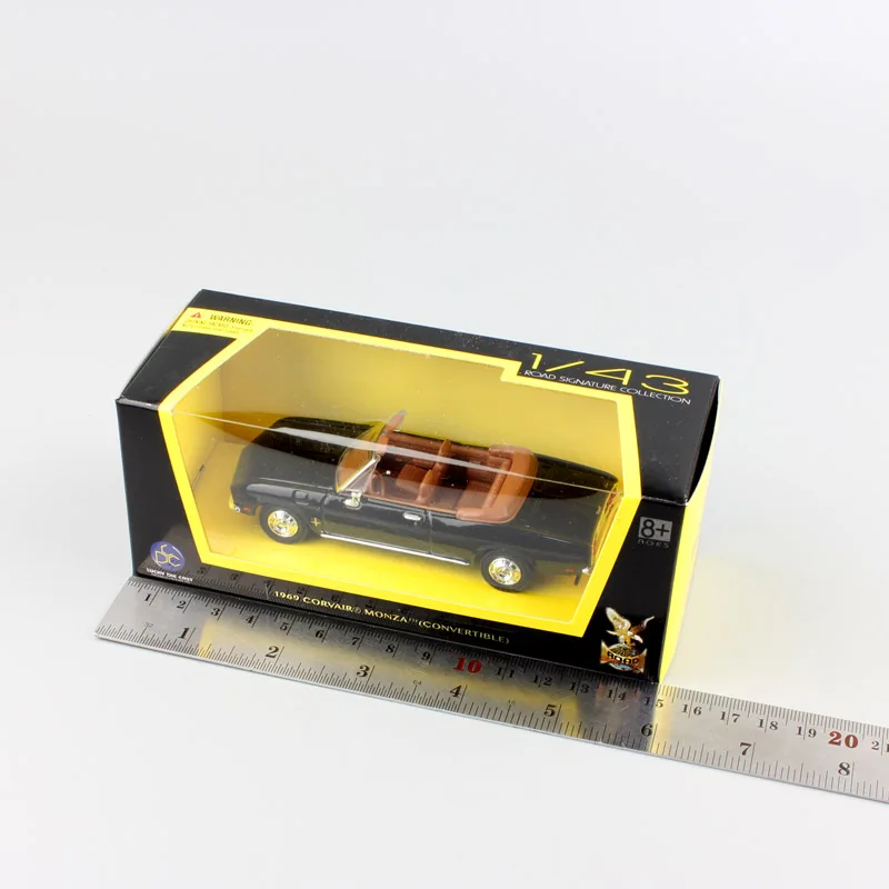 

brand 1/43 Road Signature 1969 Chevrolet Corvair Monza convertible metal auto vehicle car metal diecast model toy for collection