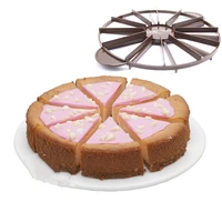 practical round cake pie slicer 1012 cake dividers sheet guide cutter server bread slice knife baking accessories