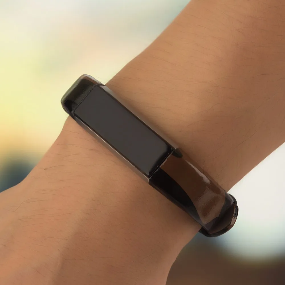 Высококачественный подлинный кожаный браслет ремешок Браслет Для Fitbit Alta Tracke сменный Браслет коричневый черный красный