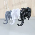 Настенная вешалка YOOAP, со стерео головой слона, вешалка в качестве украшения дюйма, для ванной, кабинета, кухни, украшение в виде носа слона, крючок для кепки
