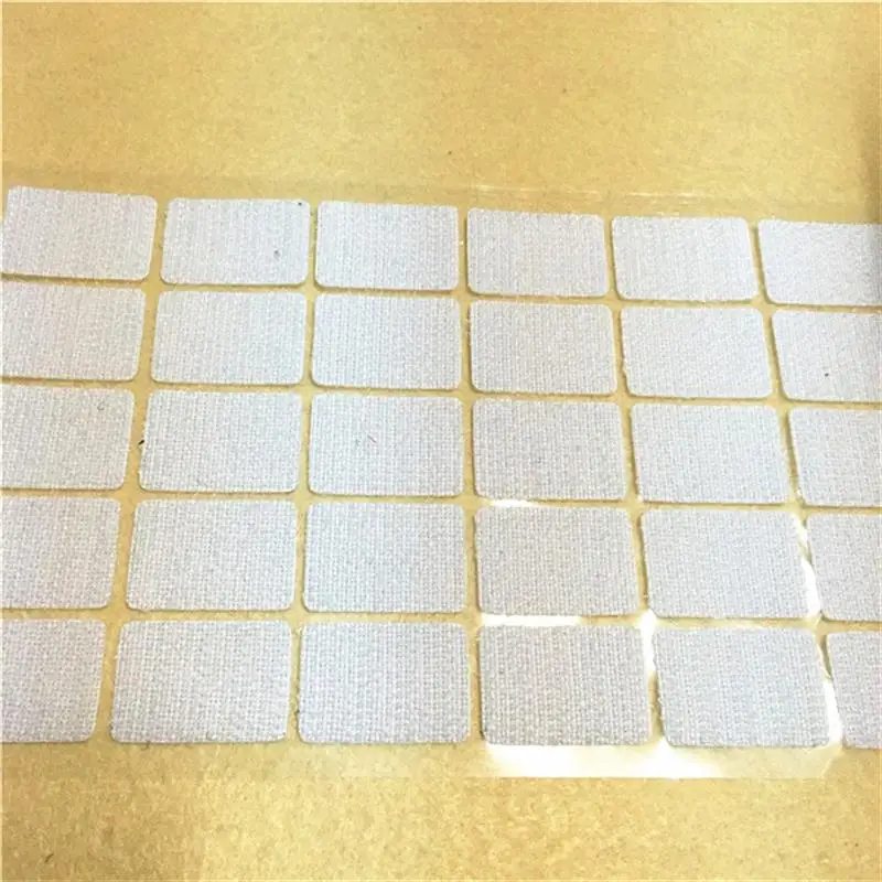 20x28mm white 50 пар 20*28 мм самоклеющиеся крепежные ленты крюк петли диски Волшебные круглые двухсторонние стикеры нейлон стол стул ноги с клеем - Цвет: 20x28mm white
