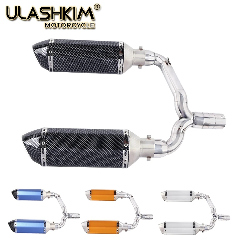 Полный глушитель выхлопной трубы мотоцикла Escape System Slip On для suzuki GSR400 GSR600 BK400 BK600 GSR BK