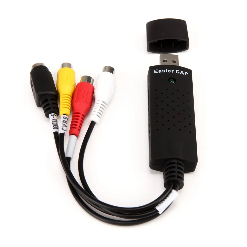 USB1.1/2.0 Карта видеозахвата ТВ тюнер VCR DVD аудио адаптер конвертер Разъем для Win 10 NTSC U