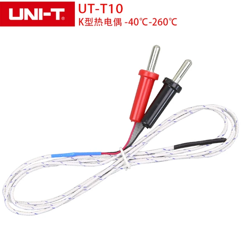 UT-T10 K Тип термопары Температурный Зонд K Тип зонда-40-260C датчик температуры зонд применимый к uni-t мультиметры
