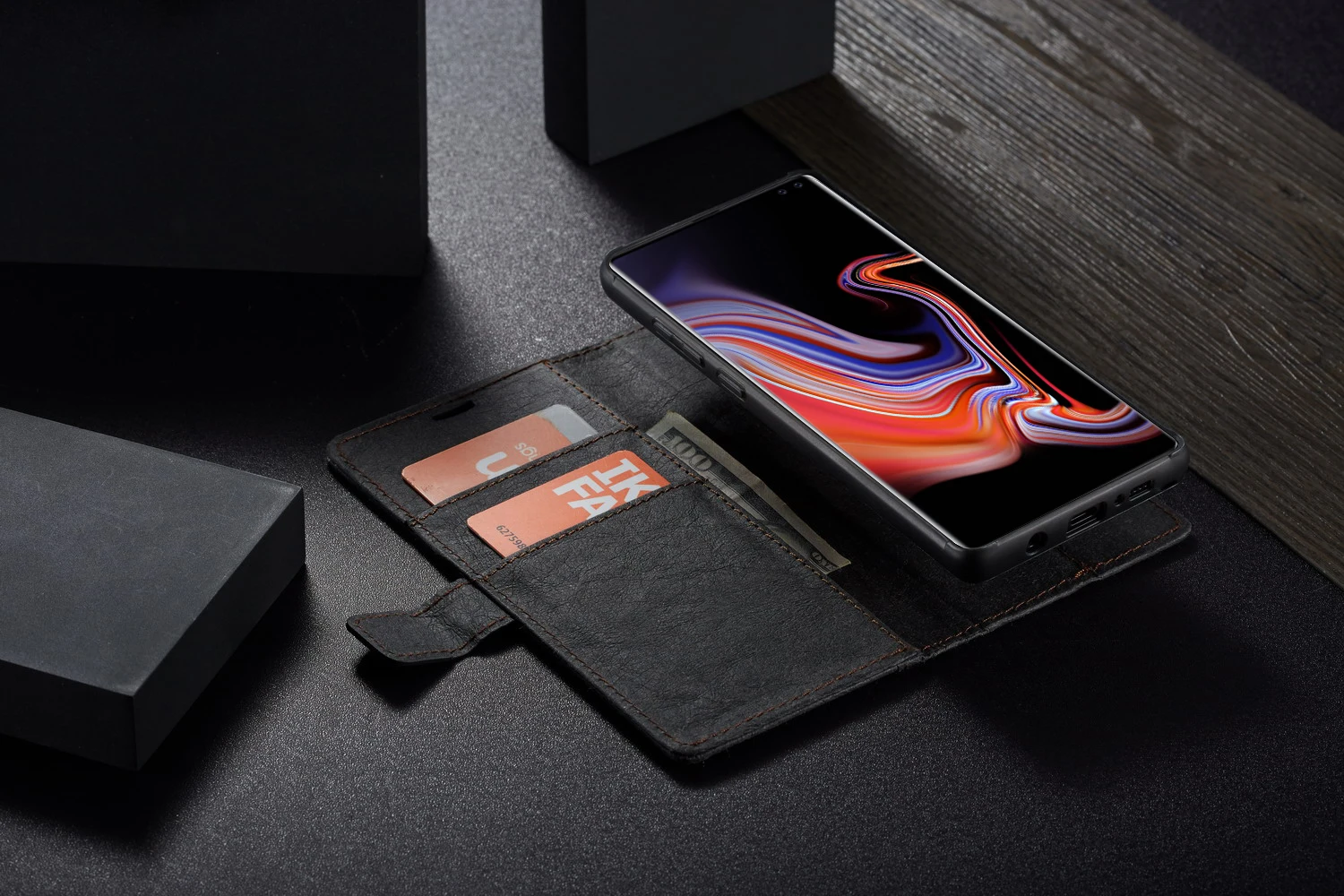 Для samsung Note 10 Plus 9 8 Водонепроницаемый чехол крафт-бумага кожаный съемный кошелек чехол для телефона сумка для Galaxy S10 E S9 S8 Plus