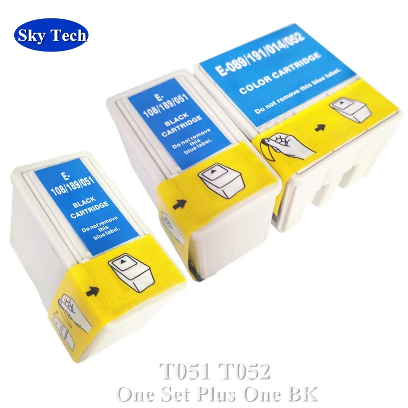 Качественный совместимый чернильный картридж для Epson T051 T052 Stylus Color 740 740i 760 800 850 850N