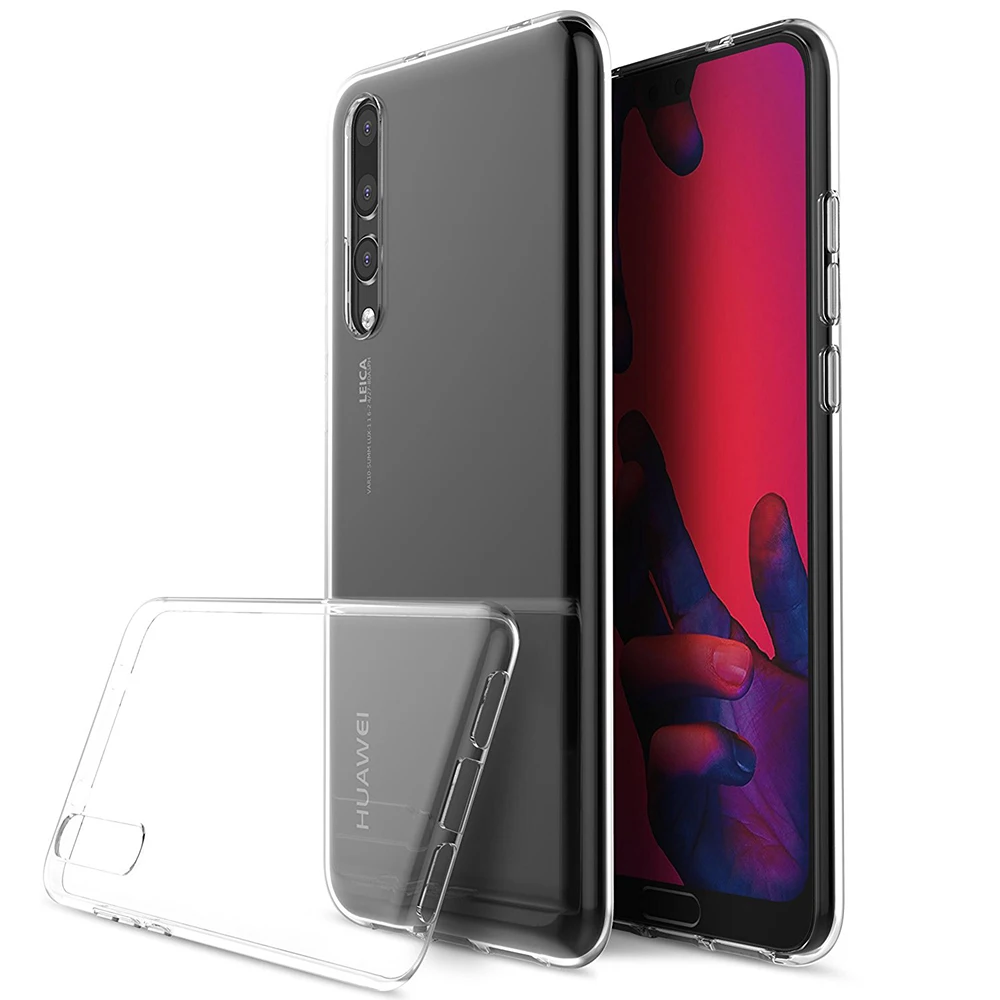 Прозрачная мягкая задняя крышка из ТПУ для Huawei P20 / Pro 9H 0 3 мм полное покрытие