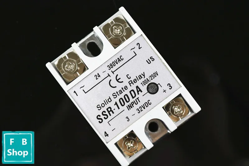 1 шт. SSR100DA SSR 100DA от производителя 100A ssr реле вход 3 32VDC выход 24 380VAC|Реле| |