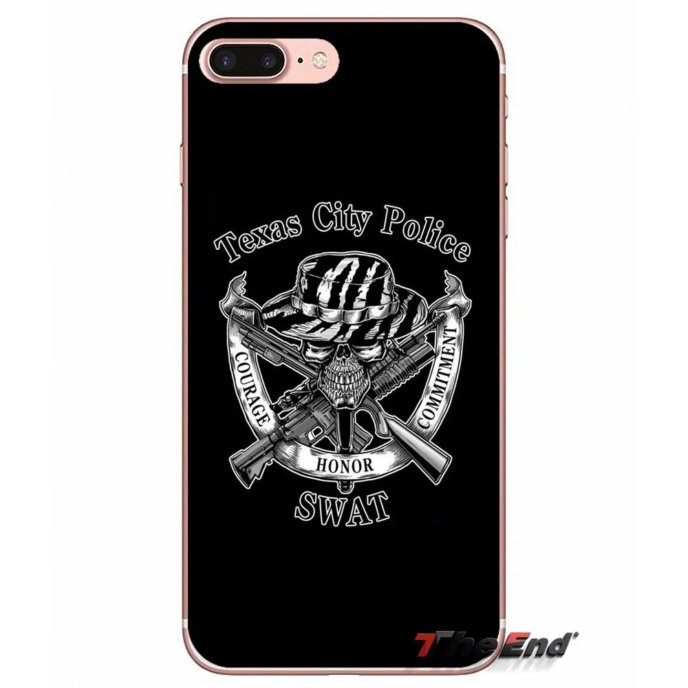 Swat команда членов логотип точка полицейский чехол для iPhone X 4 4S 5 5S 5C SE 6 6S 7 8 Plus Samsung