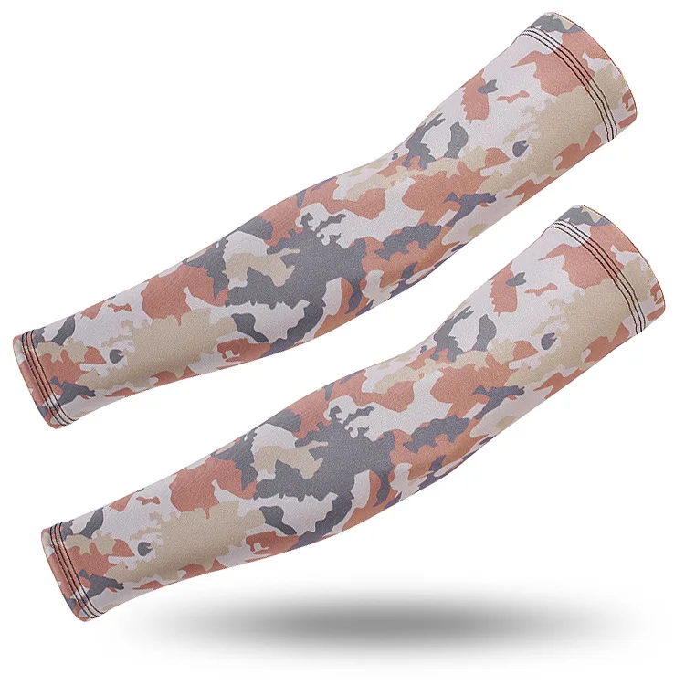 Arm Warmer 7 Шелк льда рукав для велоспорта налокотник Фитнес тактический Камуфляжный Баскетбол Бег налокотники для велосипедистов грелки летние спортивные безопасности для мужчин - Цвет: Arm Warmer 7