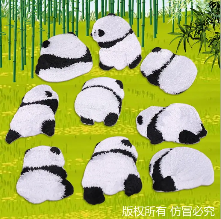 

New arrival 10 pcs animal Embroidered cartoon patches iron on popular clothing bag hat shoe Motif Applique embroidery accessory