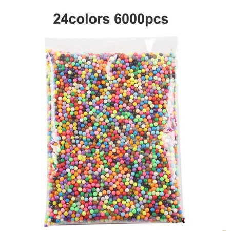 24color 6000pcs 6000 шт 5 мм волшебные игрушки-головоломки Водный туман бусины для детей DIY Ручное ремесло игрушки формы в виде животного воды липкие бусины детский подарок - Цвет: 24color 6000pcs