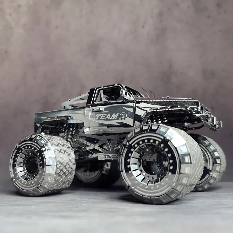 Металлическая Сборная модель автомобиля NANYUAN I32206 OFF-ROADER 3D пазл супер большие шины