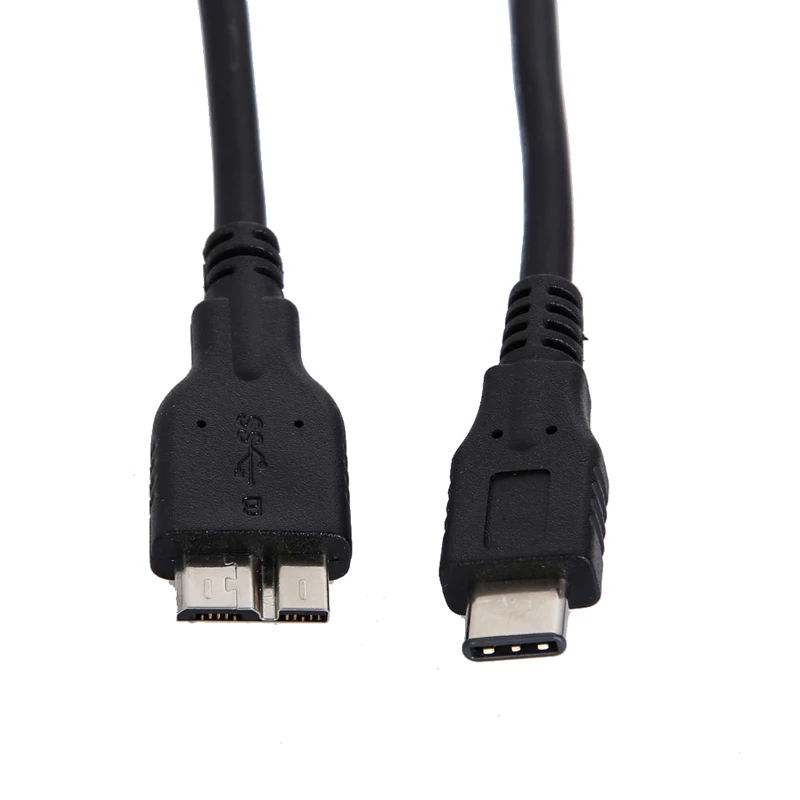 Черный кабель USB 3 1 10 Гбит/с Type C папа-Micro Mini 0 для жесткого диска Macbook | Компьютеры и