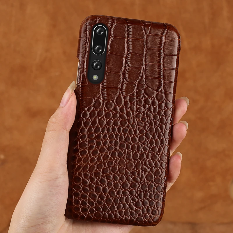 Чехол из натуральной кожи для телефона Huawei P20 Pro Mate 20 P30 Lite p smart 2019 роскошные задние