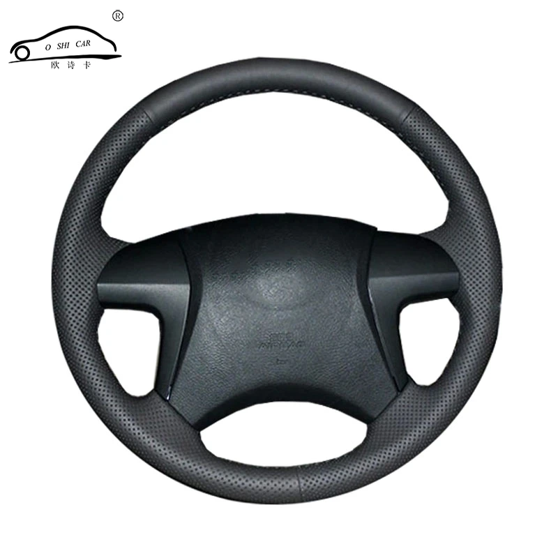 Оплетка рулевого колеса автомобиля из искусственной кожи для Toyota Highlander Toyota Camry 2007-2011/на заказ рулевая накладка