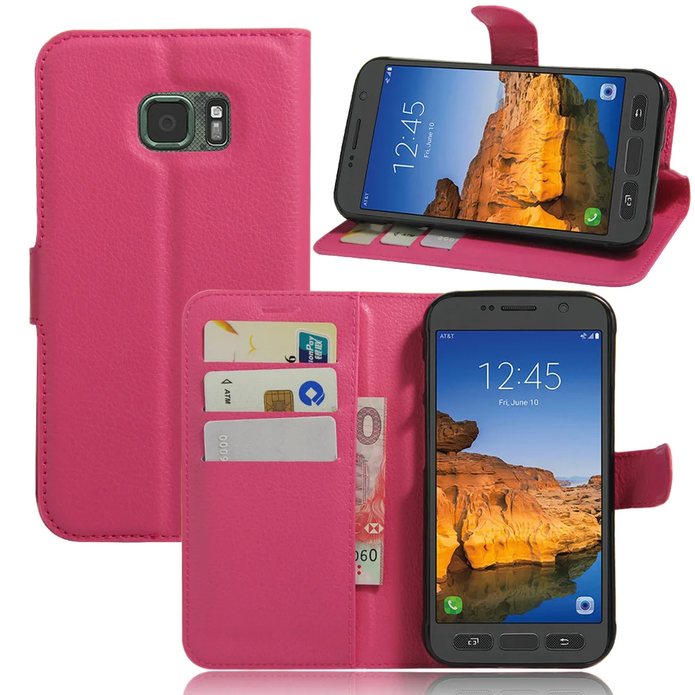 Роскошный чехол из искусственной кожи для Samsung Galaxy S7 активный Чехол-бумажник с