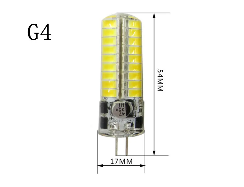 Светодиодный силиконовый светодиодный светильник G5.3 24 В E11 12 E12 E14 GY6.35 E17 BA15D BA15S