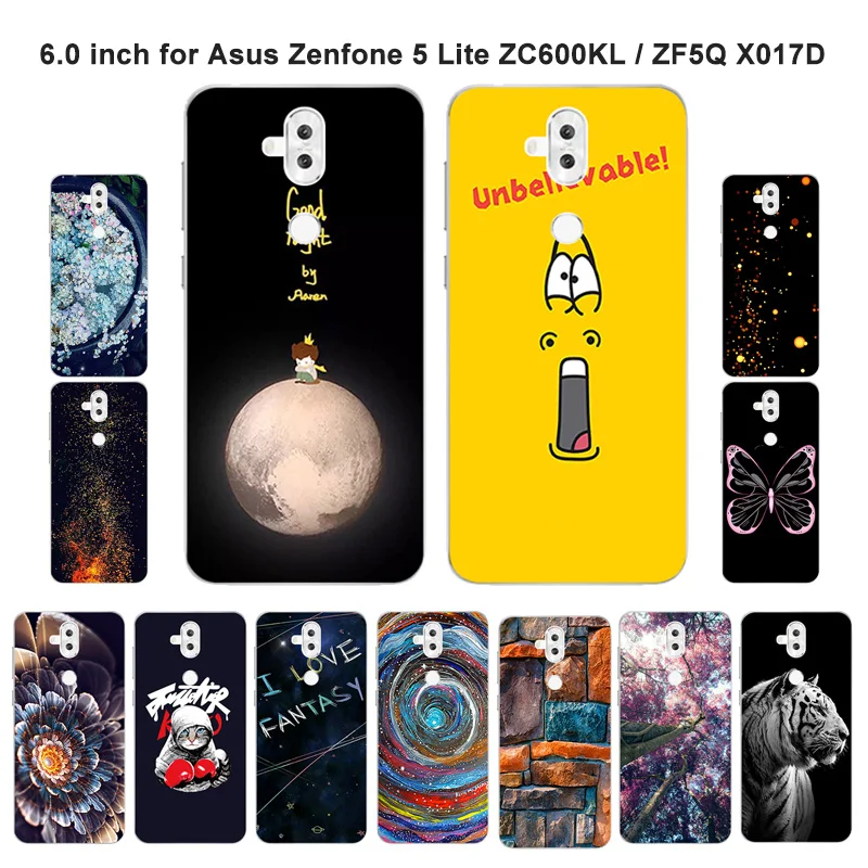 Мягкие силиконовые чехлы для телефонов Asus Zenfone 5 Lite ZC600KL 6 дюймов Модный чехол с