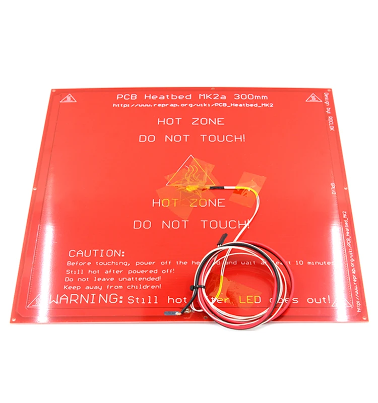 300*300*2 0 MK2A RepRap RAMPS 1 4 PCB Heatbed + светодиодный ОД резистор кабель 100k Ом термисторы