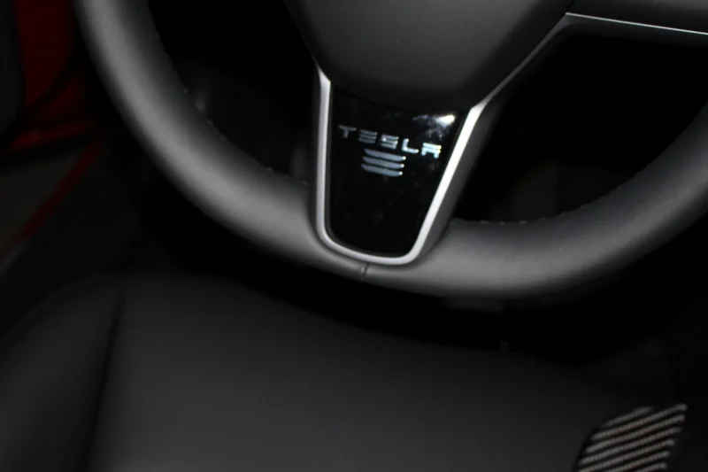 Тесла автомобильный Внутренний чехол для рулевого колеса автомобиля 3D PU