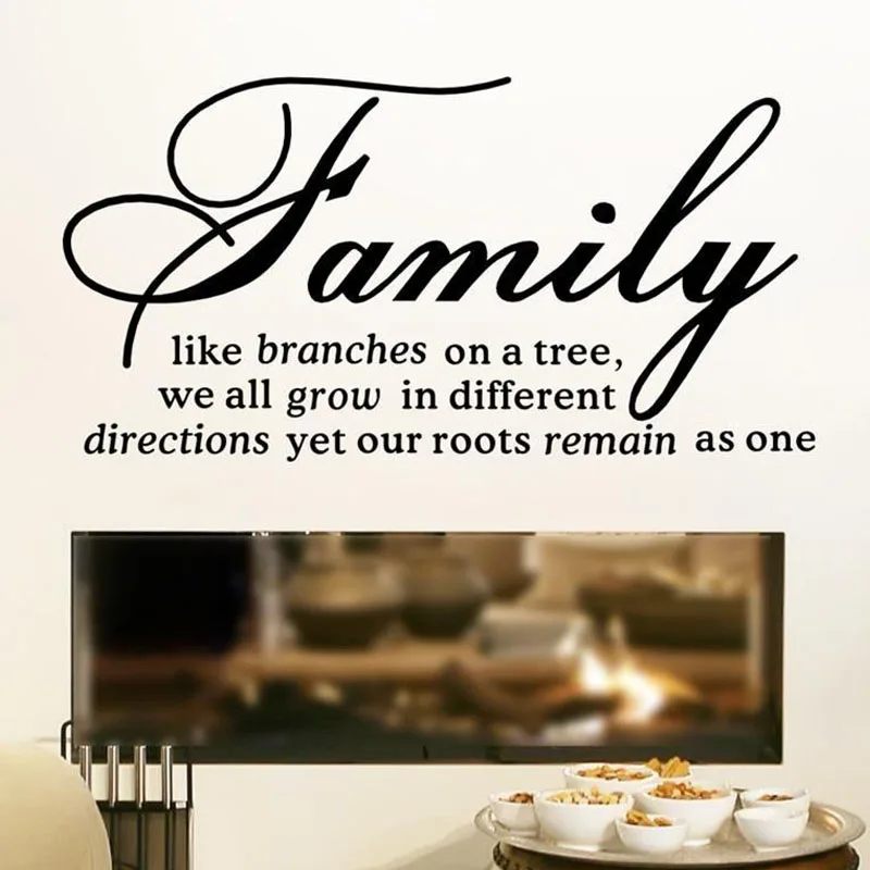 DCTOP семья как ветви на дереве цитаты наклейки стену гостиная виниловая