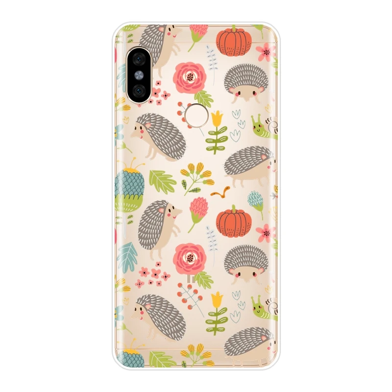 Мягкий силиконовый чехол для телефона Pocophone F1 Xiaomi Redmi Note 4 4X 5 5A 6 Pro Prime ежик S2 6A Plus