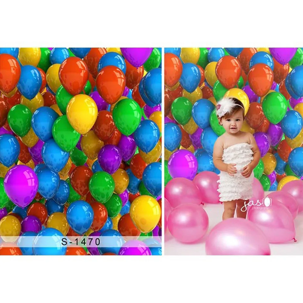 Цифровая печать 3D воздушные шары фотография фоны новорожденный ребенок душ