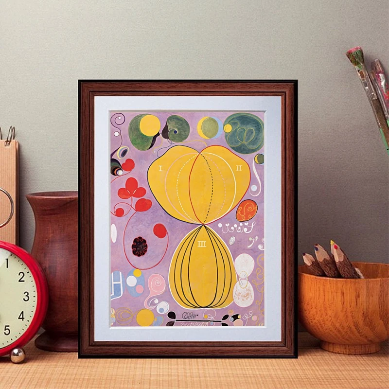 Hilma klint художественный принт десять крупнейших номер 7 adulthdood1907 af плакат настенный