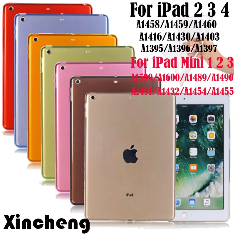 Для Apple iPad 2/3/4 прозрачный чехол Мягкий силиконовый задняя крышка из ТПУ защитный