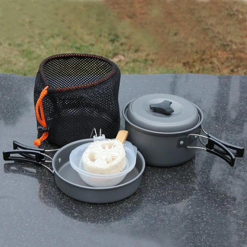 8 шт./компл. посуда для кемпинга на открытом воздухе кастрюля чаша набор горячей