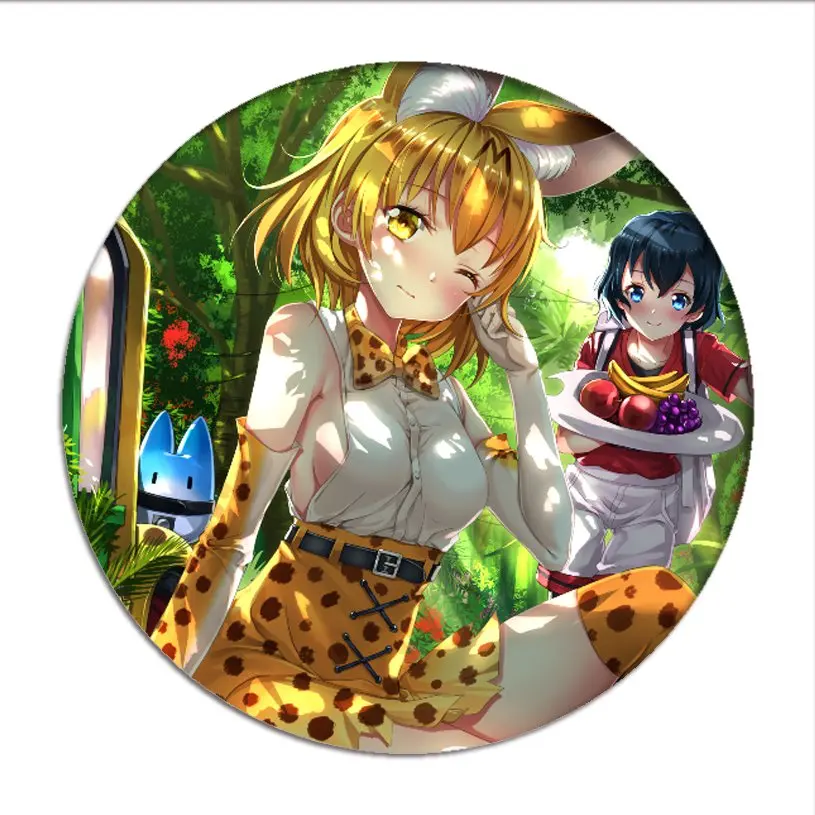 Брошь с изображением знаменитостей из аниме Kemono| |