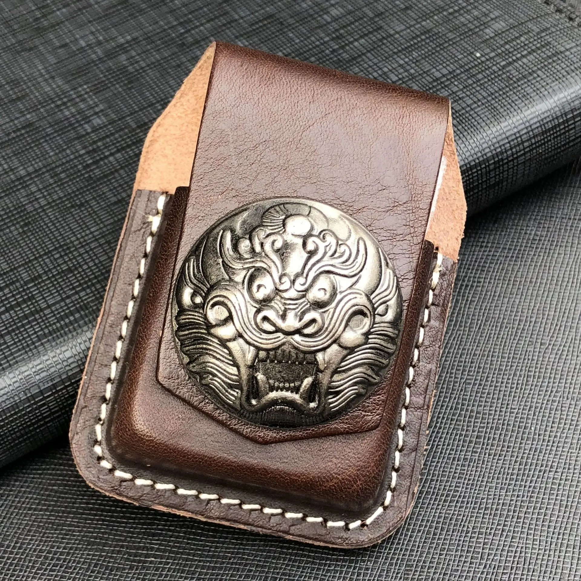 Чехол для зажигалки кожа CigaretteFor Zippo высококачественный масляный мужчин