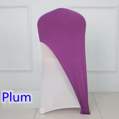 Сливовый цвет спандекс крышка стула лайкра половина Свадебная вечеринка в отеле