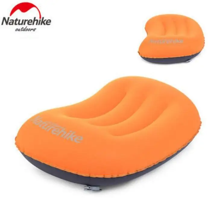 Портативная складная надувная подушка NatureHike U-образная Шейная дорожная для