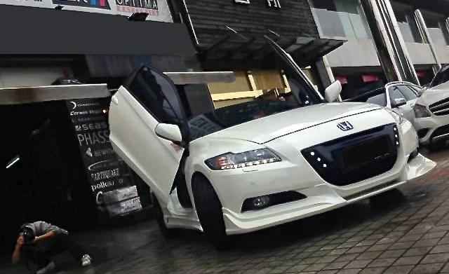 FRP Racing для HONDA CRZ 10 2-12 8 CR-Z ZF1 CW стиль стекло волокно передний спойлер с карбоновой