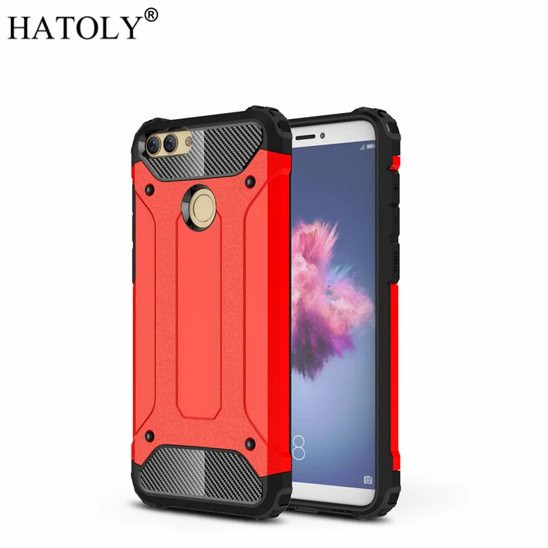 Чехол HATOLY для huawei P Smart чехол Enjoy 7s Heavy Armor тонкий жесткий резиновый силиконовый