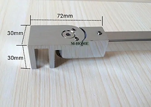 Хромированная бескаркасная душевая дверь фиксированная настенная панель зажим
