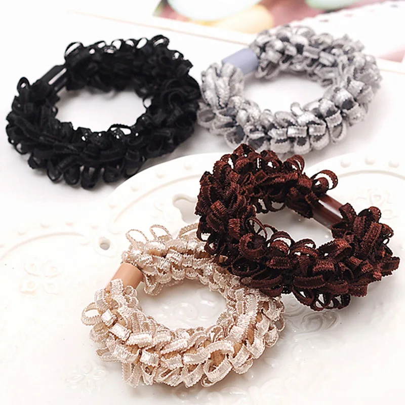 

Hot Sale 1PC Fashion Elastic Hair Band For Women Hair Rope Graceful Women Girls Rubber Band