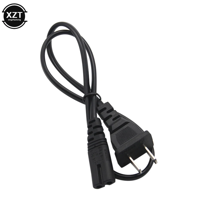 Высокое качество IEC 2ft 2-зубец 2 Pin AC US plug Кабель питания провод кабель для зарядки