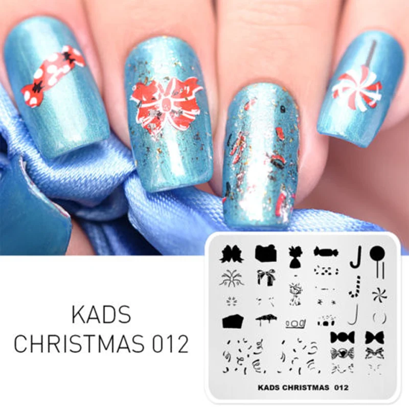 KADS стемпинг Новое поступление пластины для стемпинга штамп ногтей трафареты