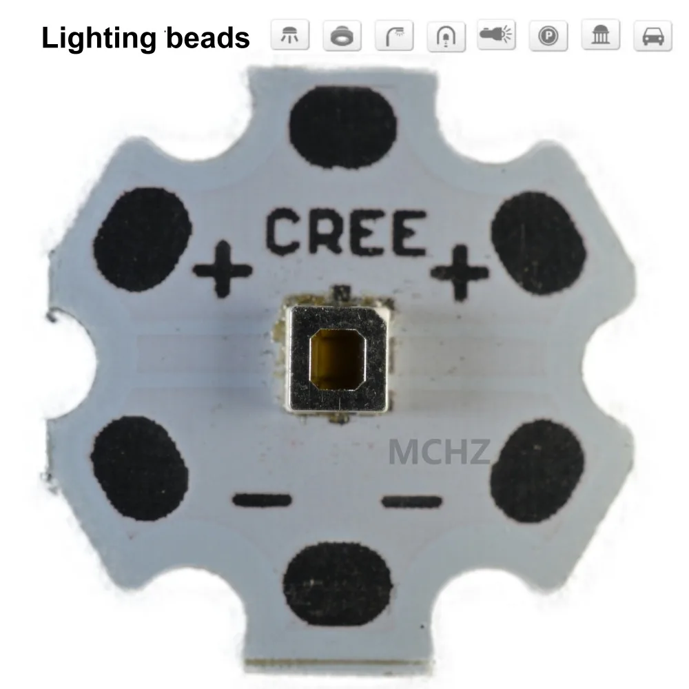 Samsung 3030 5 шт. 2 Вт Cree XPE XTE XPG 3535LED PCB алюминиевая плата 20 мм для DIY LED|Подвесные