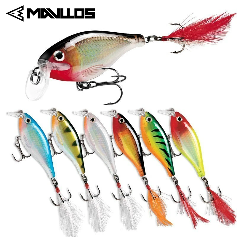 Mavllos 11g 9cm Sinking Minnow Fishing Lure Laser Hard Artificial Bait Popper Lures Topwater Crank Wobblers | Спорт и развлечения