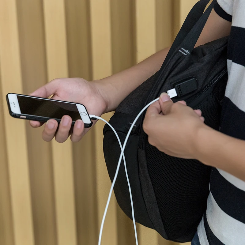 LUKATU мужской модный рюкзак для ноутбука USB зарядные Рюкзаки Большая емкость