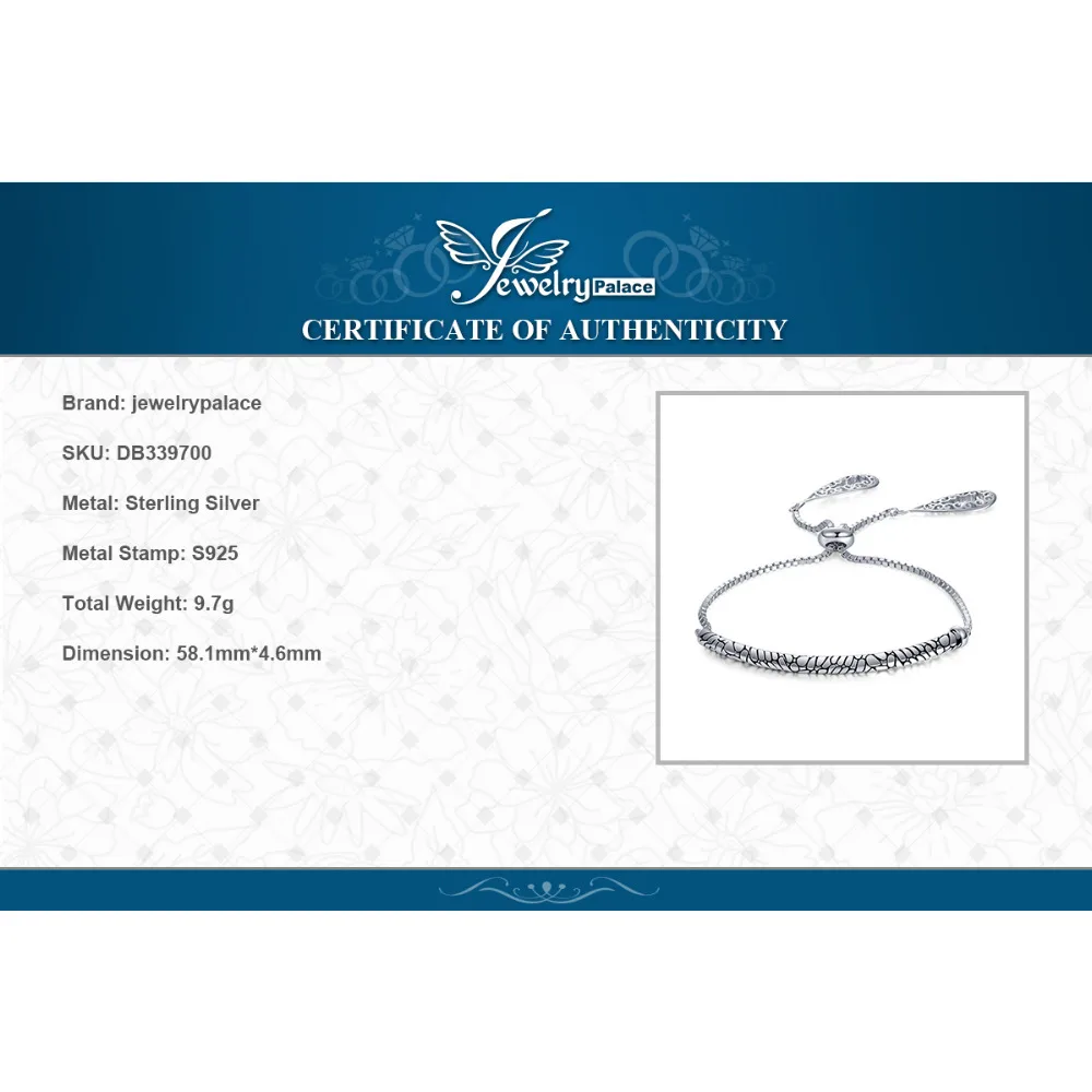 JewelryPalace благоприятный облако гравировкой черной эмалью Коббл камень дорожки 925