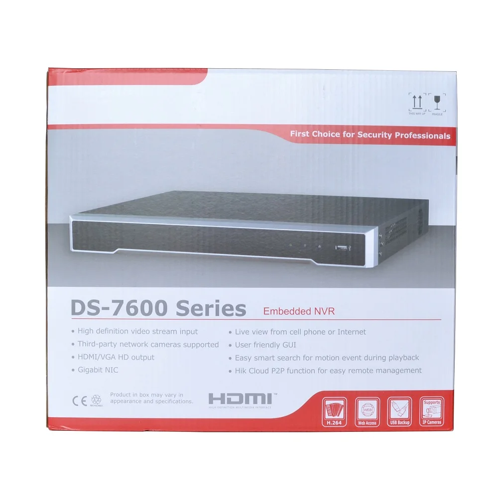 HIK Международный DS-7608NI-K2/8 P DS-7616NI-K2/16 P 4 K NVR для ip-камеры CCTV сетевой видеорегистратор Поддержка Onvif Protocal