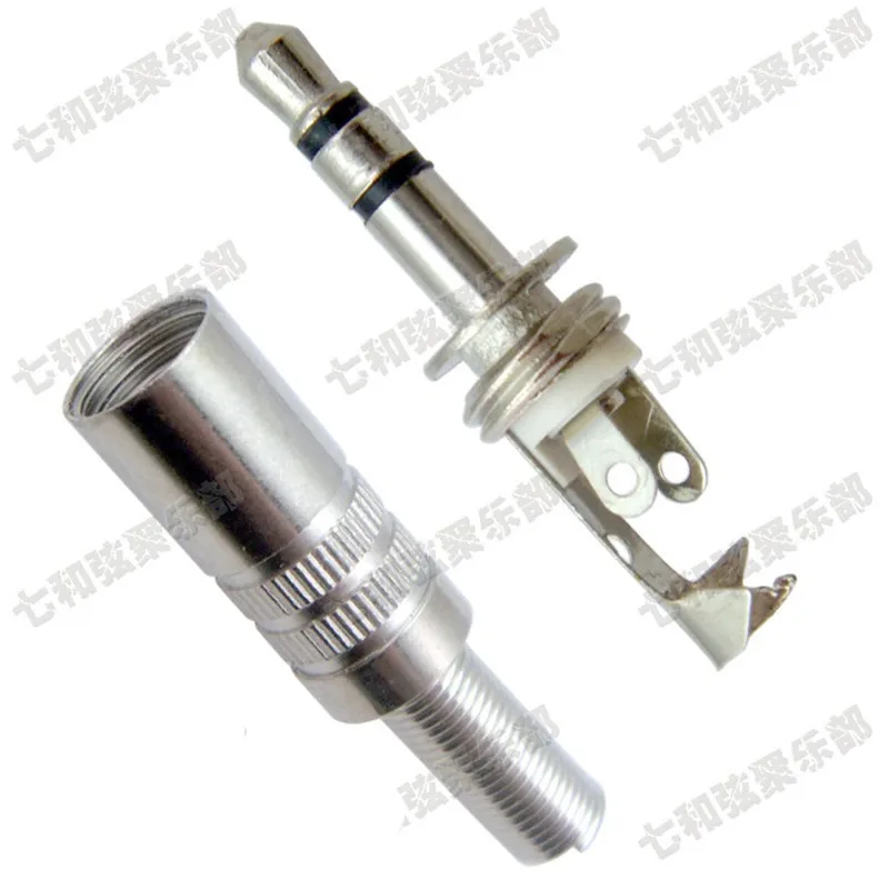 

4 Pcs 3.5mmStereo Male Plug Microphone Audio Cable amplifier Connector with metal spring,Guitar Cable Plug guitar accessories