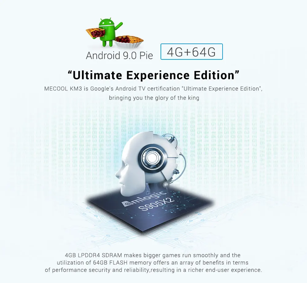 Google Сертифицированный Android tv 9,0 MECOOL KM3 tv Box Android 9,0 4 Гб ОЗУ 64 Гб ПЗУ 128 ГБ Amlogic S905X2 4K 5G Wifi KM9 PRO A tv 2G16G